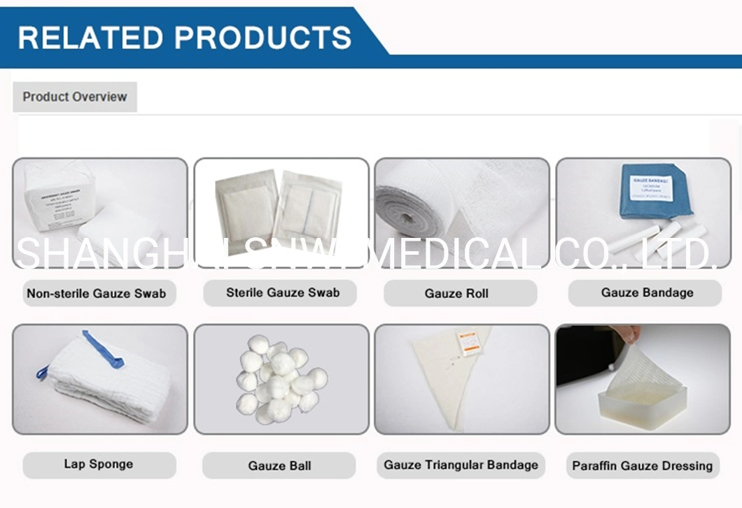 100% Cotton High Absorbent Medical Sterile Disposable Non-Woven Gauze Ball Used in Hospital